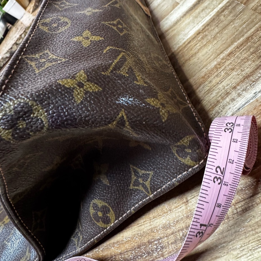 Louis Vuitton Brown Monogram Canvas Tassel Tote with Black & Tan Accents - Picture 11 of 11